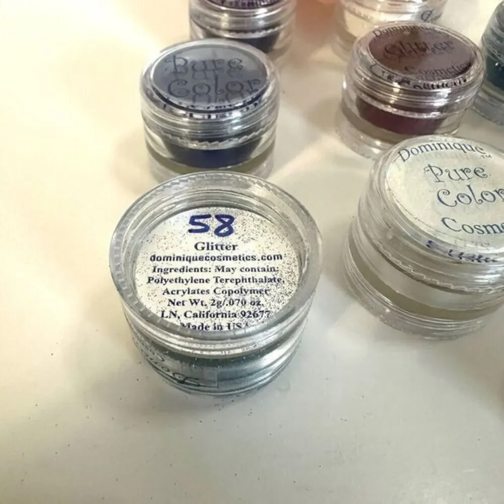 Lot Of Original Dominique Cosmetics Glitter & Pure Color NEW Sealed‎ Rare NOS